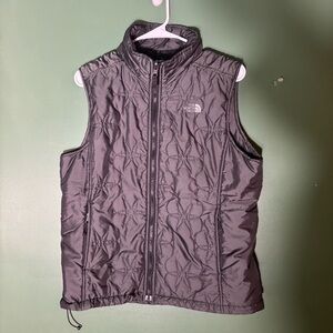 The North Face Women’s Large Gray Quilted Flower Vest Jacket